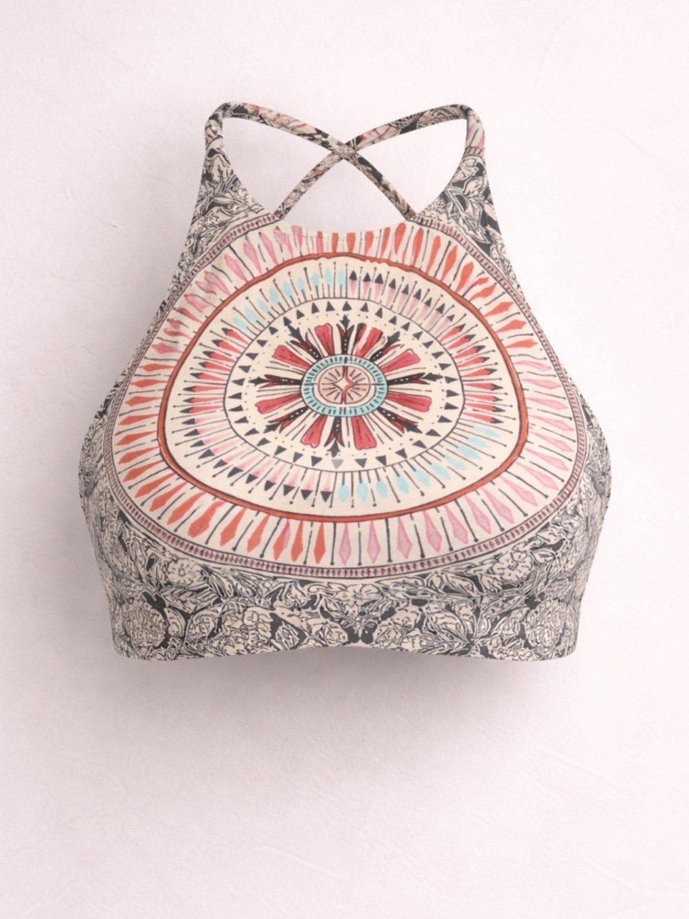 Boho Mandala Halter Bikini Top | Festival Swim Medium